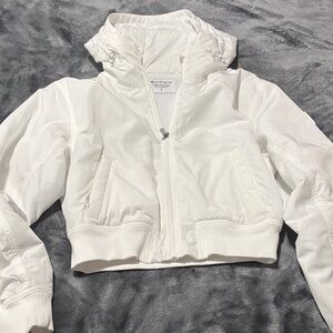 Athleta Women's White Bomber Jacket